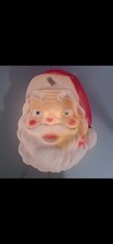 1968 Empire Blow Mold Lighted Santa Claus Head  17” Christmas Condition Issues  picture