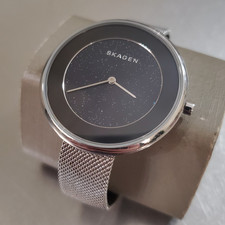 SKAGEN Gitte Watch SKW2384 Analog Mesh Band Quartz Rare Starry Dial 38 mm picture