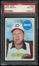 1969 Topps Dave Bristol PSA 8 Cincinnati Reds #234 picture
