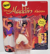 VINTAGE MATTEL DISNEY'S ALADDIN PALACE ALADDIN BATTLE ACTION FIGURE  *MOC* picture