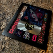 EMINEM ( The Death Of Slim Shady ) Platinum Music Award Vinyl Record CD picture