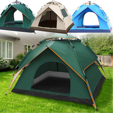 3-4 Person Pop Up Tents Waterproof Windproof Instant Tent for Camping Hiking picture