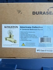 Kingston Americana KB522 Bathroom Faucet Centerset 4in Polished Brass 1.2 GPM picture