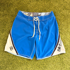 Billabong Andy Irons Blue Colorblock Board Shorts Drawstring Back Pocket Size 36 picture