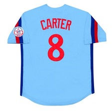 Gary Carter 1982 Montreal Expos Cooperstown Men's Blue Jersey w/ All Star Patch picture