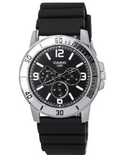 Casio Standard Analog Resin Strap Black Dial Quartz Men's Watch picture