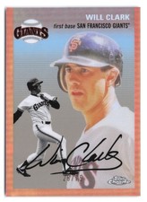 2023 Topps Platinum Anniversary Will Clark #485 Rose Gold Refractor /75 picture