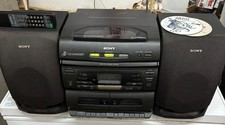 Sony CFD-646 -Radio, Cassette, 3 CD Changer - Remote - TESTED -EVERYTHING WORKS picture