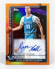 2025-26 Topps Ryan Kalkbrenner Rookie Auto Orange /25 TFRR-RK 22/25 RC picture