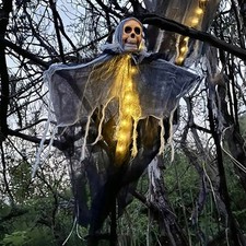 1PC Halloween Skeleton Ghost LED String Lights Outdoor Garden Yard Decoration picture