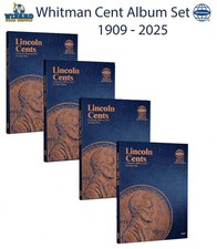 Whitman Lincoln Cents Coin Folder Set 1909 2025 Vol 1- 4 Penny Album Collection picture