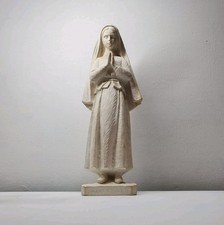 RARE ANTIQUE SAINT JACINTA MARTO VIRGIN MARY OUR LADY OF FATIMA STATUE BLESSED M picture