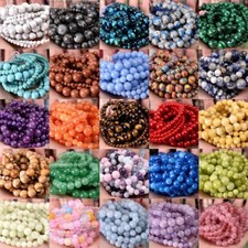 Wholesale Lot Natural Gemstone Round Spacer Loose Beads 4mm 6mm 8mm 10mm 12mm picture