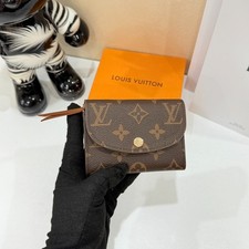 Louis Vuitton Rosalie Purse Monogram Cognac Brown Gold Hardware Wallet picture