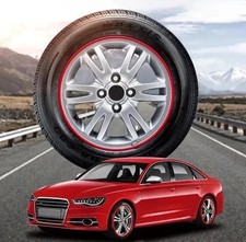 8M Car Wheel Hub Rim Edge Protector Ring Tire Guard 26Ft in Black and Red Color picture