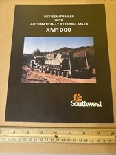 Vintage Southwest HET Semitrailer XM1000 XM 1000 Military Tank Hauler Brochure picture