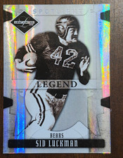2008 Leaf Limited Sid Luckman Legend Spotlight Silver #180 Bears /99 picture