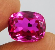 Certified 14.15 Ct Pink Ruby Cushion Cut Flawless Burmese Natural Loose Gemstone picture