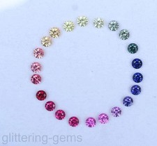 22 Pcs Natural Multi-Color Rainbow Sapphire 5.00mm Round IGL Certified Gems 5DNR picture
