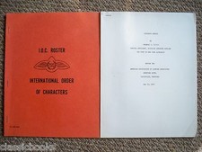 International Order Of Characters Meeting Yearbook & Program Aviation History  picture