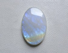 140.00 Ct NATURAL RAINBOW MOONSTONE OVAL CABOCHON 49X33X9 LOOSE GEMSTONE picture