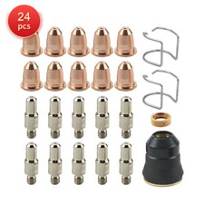 24 pcs 30A 0.8mm Consumables Kit fits Cornwell MMWP700DVI MMWP125I Plasma Cutter picture