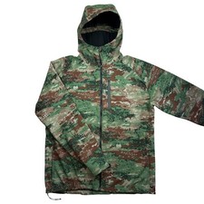 Burton Camo Softshell Hooded Full Zip Gorpcore Outdoor Men's DWR Coat Jacket XL picture