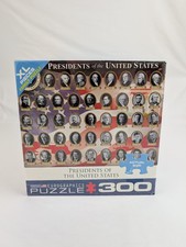 New Eurographics Presidents of the United States 300 Piece Puzzle 19.25 X26 5/8