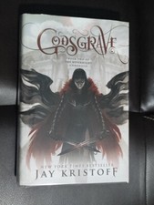 Dual-Signed Jay Kristoff Godsgrave Book 2 Nevernight Chronicle HC Mia Corvere NF picture