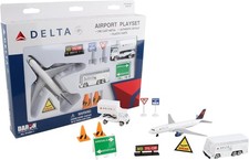 Delta Airlines 12-Piece Toy Airplane Playset for Kids & Collectors picture