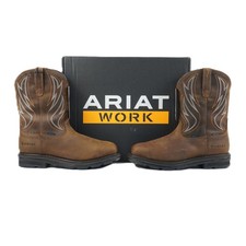 Ariat Sierra Shock Shield H20 Steel-Toe Work Boots In Brown - Men's Size 11.5 EE picture