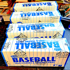 1985 FLEER BASEBALL VENDING BOX - BBCE Sealed  ROOKIES Clemens, Puckett, more picture