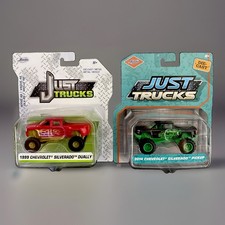 Jada Just Trucks 1:64 1999 Silverado Dooley 2014 Silverado Lot of 2 Unopened picture