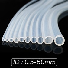Platinum Clear Silicone Tubing Food/Medical Hose Tube High Temp 60A - All Sizes picture