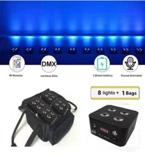 8pcs 4x12W Rgbwauv Dj Wedding Battery Powered LED Uplight Wireless Stage Lights picture
