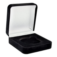 PinMart's Challenge Coin Medallion Black Velvet Presentation Box Small, picture