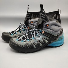 Salewa Wildfire Edge Mid Gore Tex Approach Shoe Black Blue Gray U.S. Men's 11 picture
