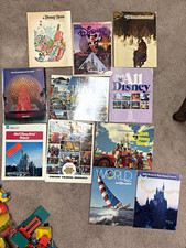 11 Pc Vintage Walt Disney World Ephemera Lot 1970s-1993 Guides Magazines picture