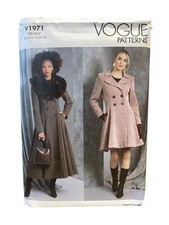Vogue V1971 Misses' Coat Double-Breasted (14-16-18-20-22) picture