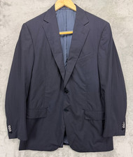 Ermenegildo Zegna Men's Su Misura Fit Mila Blazer US 44 Black Wool Model 221225 picture