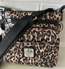 Brighton Kallista Quilted Shoulder Bag ~ Catwalk Leopard NWT 🖤🐆Travel Bestie picture