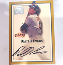 2000 Fleer Greats of the Game Autographs Darrell Evans Auto San Francisco Giants picture