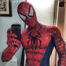 Spider Raimi Cosplay Costume Adults Halloween Jumpsuit Spandex Zentai Bodysuit picture