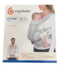Ergobaby Omni Breeze All Carry Positions Mesh Baby Carrier Pearl Grey 7-45 lbs picture