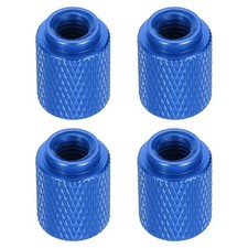 MECCANIXITY 4pcs Knurled Thumb Nut, M6 12mm OD 16mm Height 6061 Anodized Alum... picture