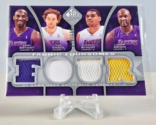 Bryant, Gasol, Bynum, Odom 2009-10 SP Game Used -Fabric Foursome #F4-BOGB Lakers picture