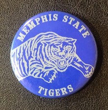 Memphis State University Tigers NCAA VINTAGE USA Conference College Button Pin picture