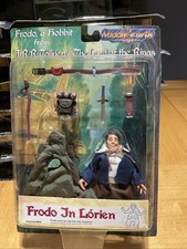 NEW LOTR Middle-Earth Toys Frodo In Lorien Action Figure 1998 Toy Vault Hobbit picture