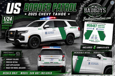 1/24 US Border Patrol 2025 Chevy Tahoe Waterslide Decals includes 4 sets picture
