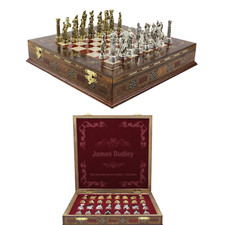 Extraordinary Gift for Him - Personalized Gift for Men - Handmade Chess Set picture
